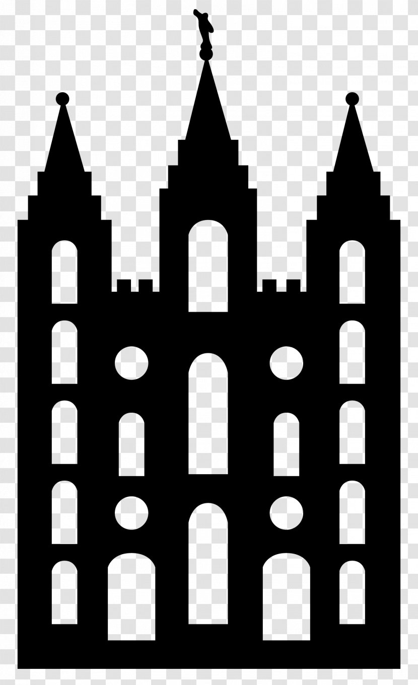 Salt Lake Temple Manti Utah Provo City Center Oquirrh Mountain - Medieval Architecture - Hand Painted Art Word Transparent PNG