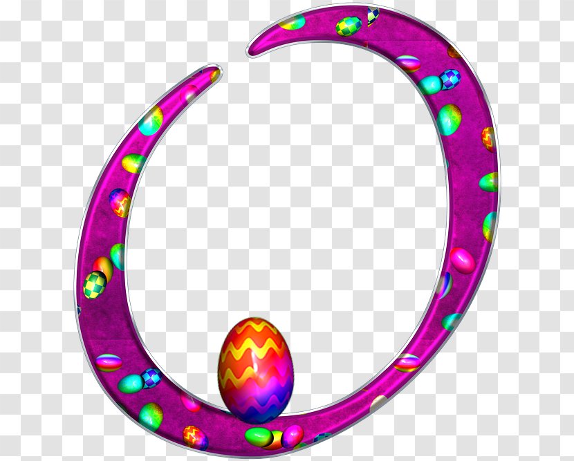 Easter Egg Background - Initial - Body Jewelry Purple Transparent PNG