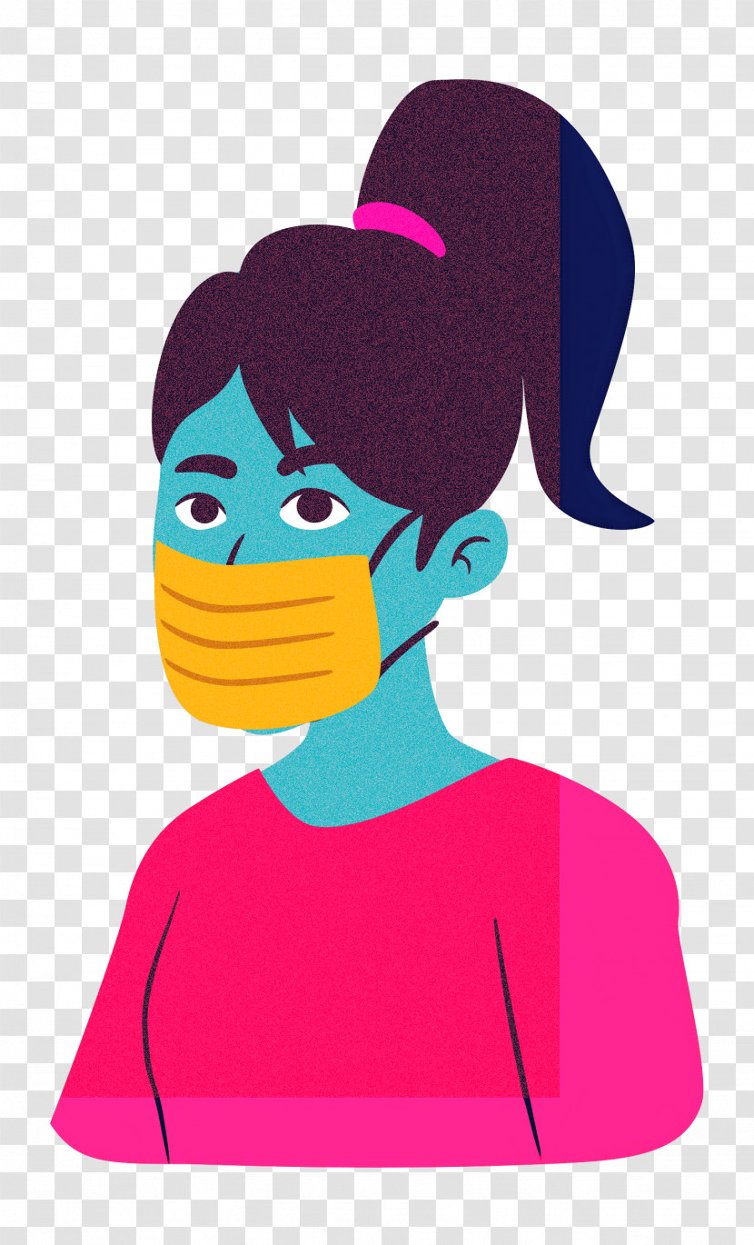 Girl With Mask Girl Mask Transparent PNG