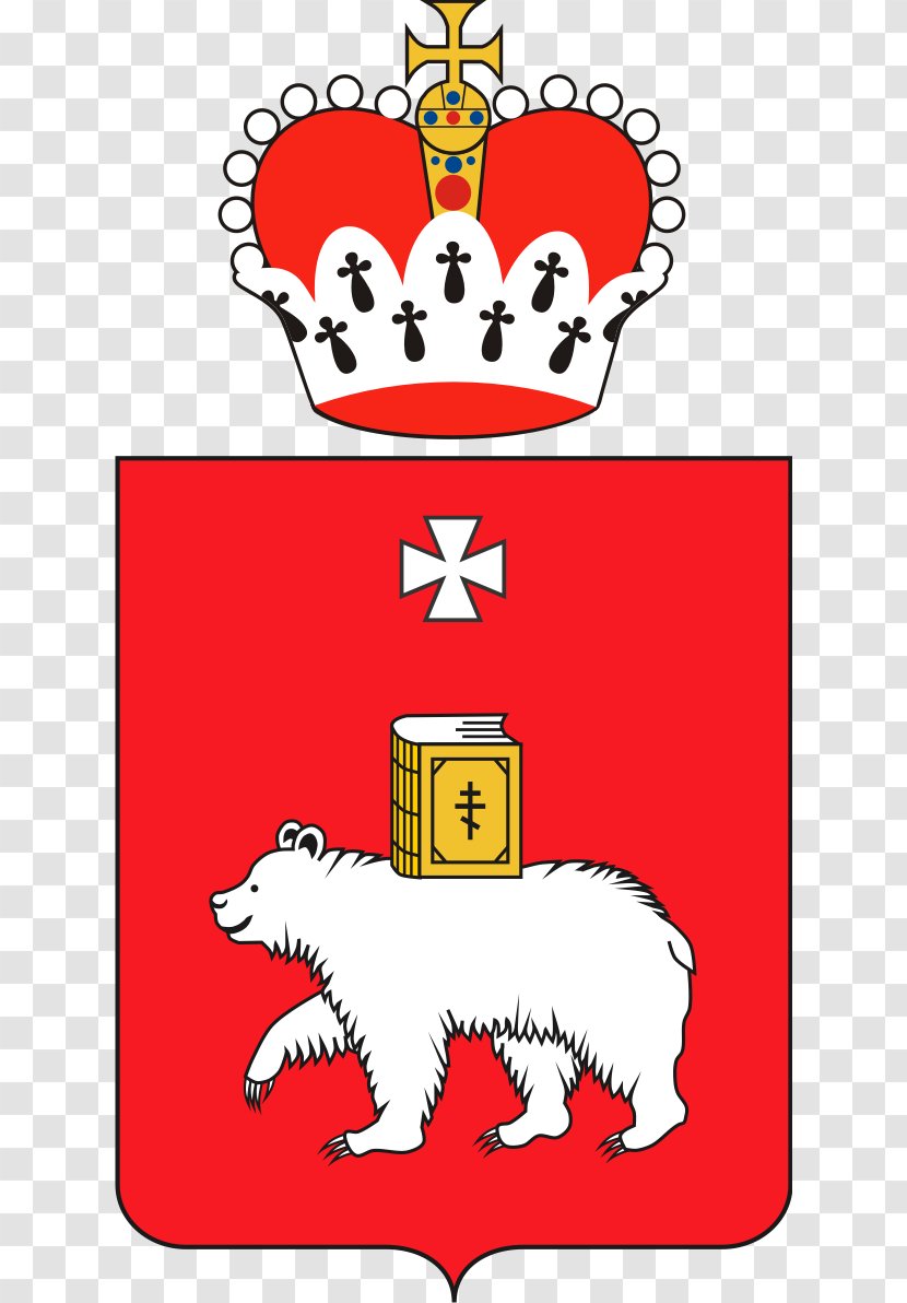 Great Perm Krais Of Russia Coat Arms - Heart - Tree Transparent PNG