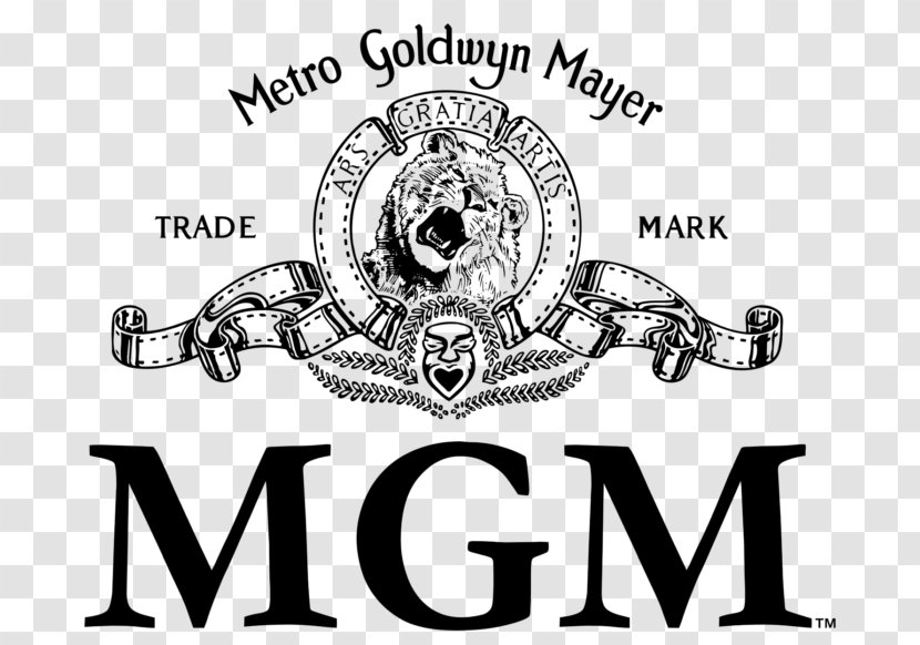 Metro-Goldwyn-Mayer Leo The Lion Logo MGM Television - Black And White Transparent PNG