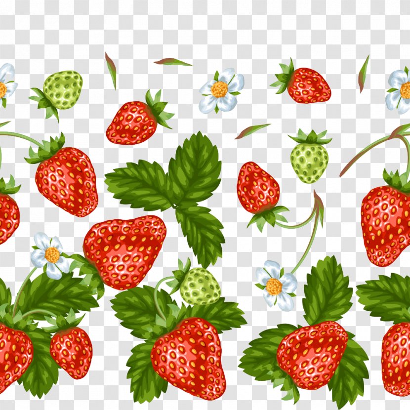 Strawberry Aedmaasikas Clip Art - Fruit - Background Vector Transparent PNG