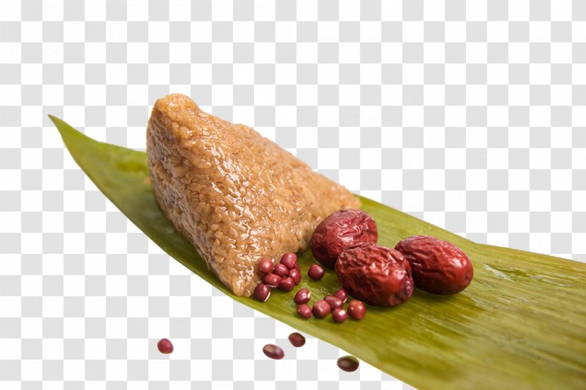 Zongzi Leaf Glutinous Rice - Dish - Bamboo Leaves And Pull The Picture Dumplings Free Transparent PNG