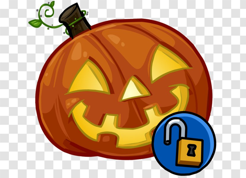 Club Penguin Jack-o'-lantern Pumpkin Wiki - Cucurbita - Head Transparent PNG