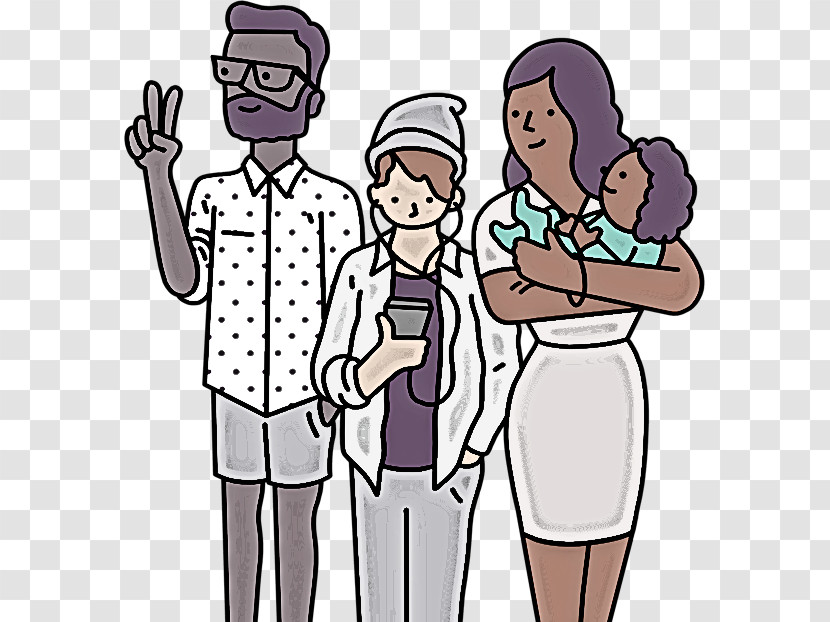 Cartoon Social Group Human Human Brain Transparent PNG