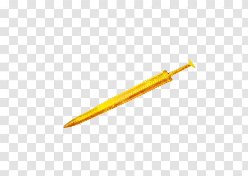 Sword Gold - Yellow Transparent PNG