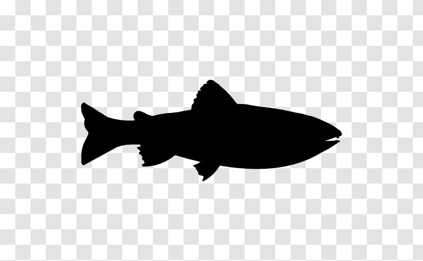 Fish Silhouette Drawing Trout - Saltwater Transparent PNG