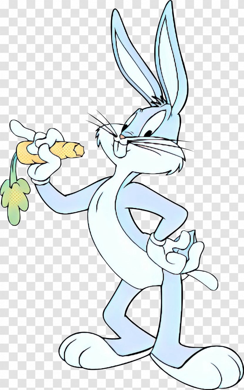 Hare Clip Art Easter Bunny Illustration Line - Leg - Rabbits And Hares Transparent PNG