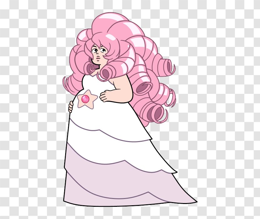 Steven Universe Rose Quartz Greg Crystal - Watercolor - Hand-painted Animals Transparent PNG