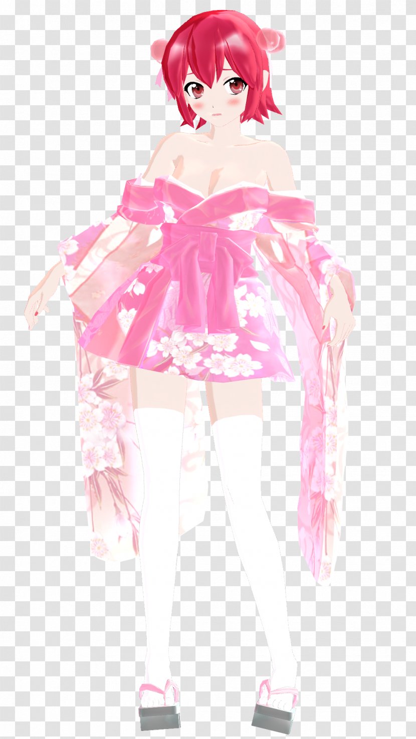 Vocaloid MikuMikuDance Kimono Clothing IA - Silhouette Transparent PNG