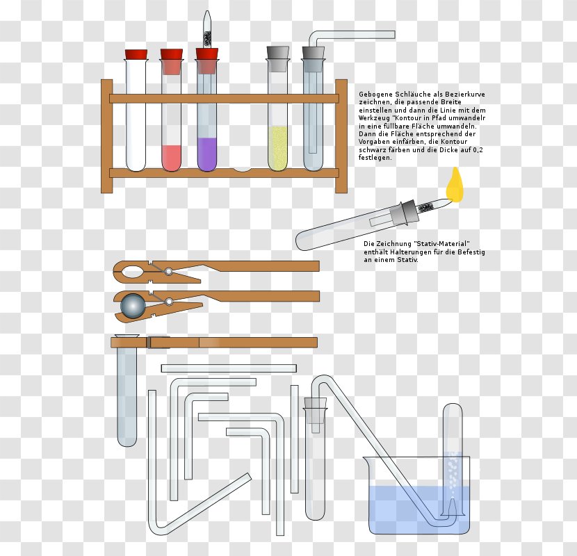 Test Tubes Graduated Cylinders - Cylinder - Drawing Of Tube Brush Transparent PNG