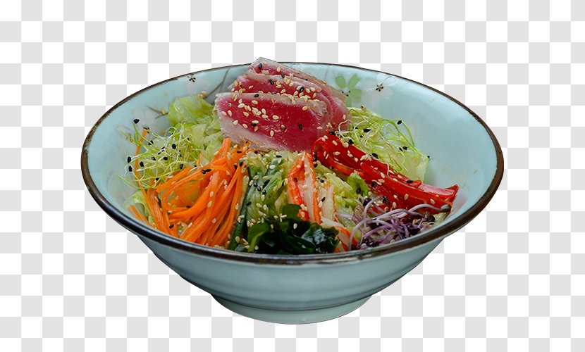 Soba Vegetarian Cuisine Platter Salad Recipe - Vegetarianism - Tuna Transparent PNG