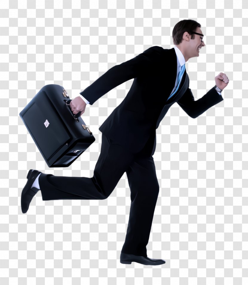 Standing Arm Businessperson Briefcase Formal Wear - Gesture - Tuxedo Transparent PNG