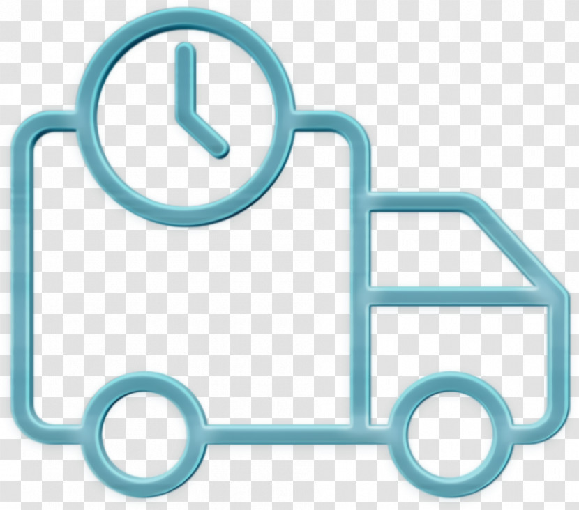 Logistics Delivery Icon Truck Icon On Time Icon Transparent PNG