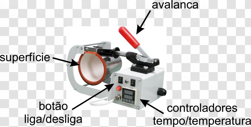 Machine Tool Sublimation Heat Press - Design Transparent PNG