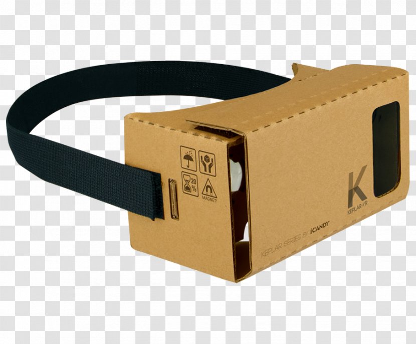 Virtual Reality Google Cardboard Immersion Goggles - Smartphone Transparent PNG