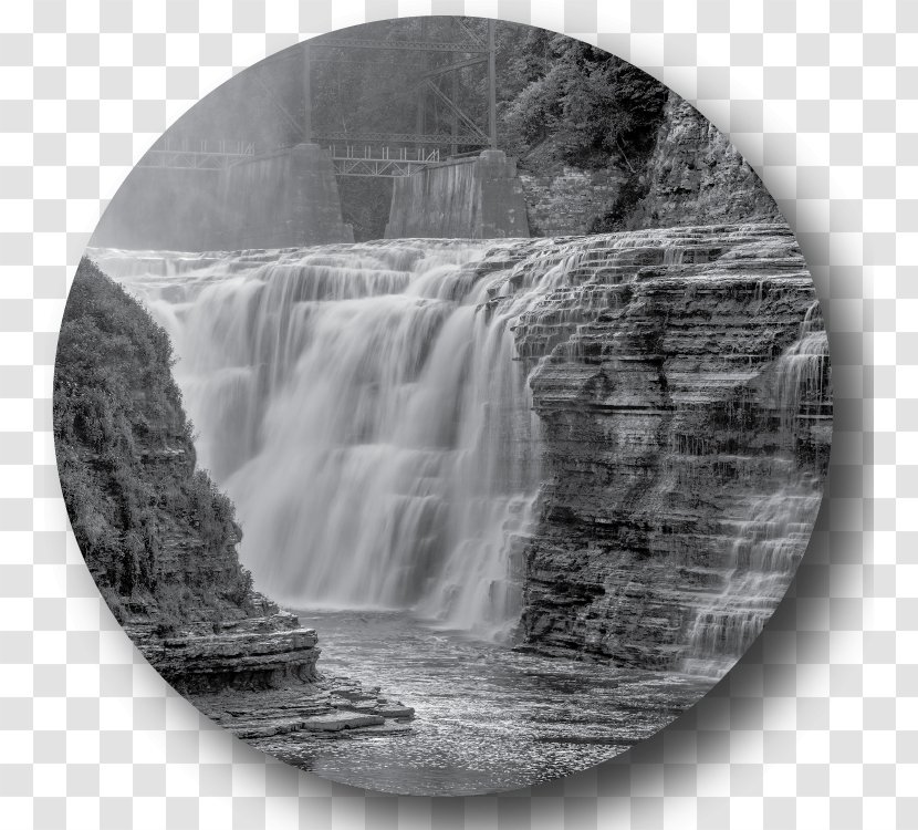 Upper Falls Letchworth State Park Genesee River Waterfall Stock Photography Transparent PNG