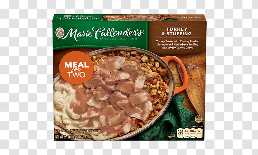 Stuffing Gravy Marie Callender's Turkey Meat Food - Dinner - Roast Transparent PNG