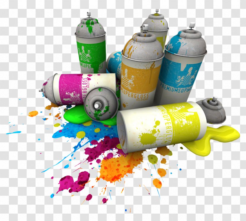 Aerosol Paint Spray Painting Paper Transparent PNG