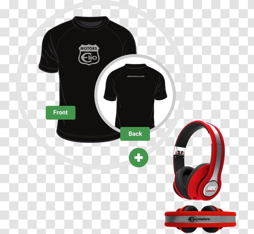 Headphones T-shirt Logo Product Design - Tshirt - Elio Motors Transparent PNG