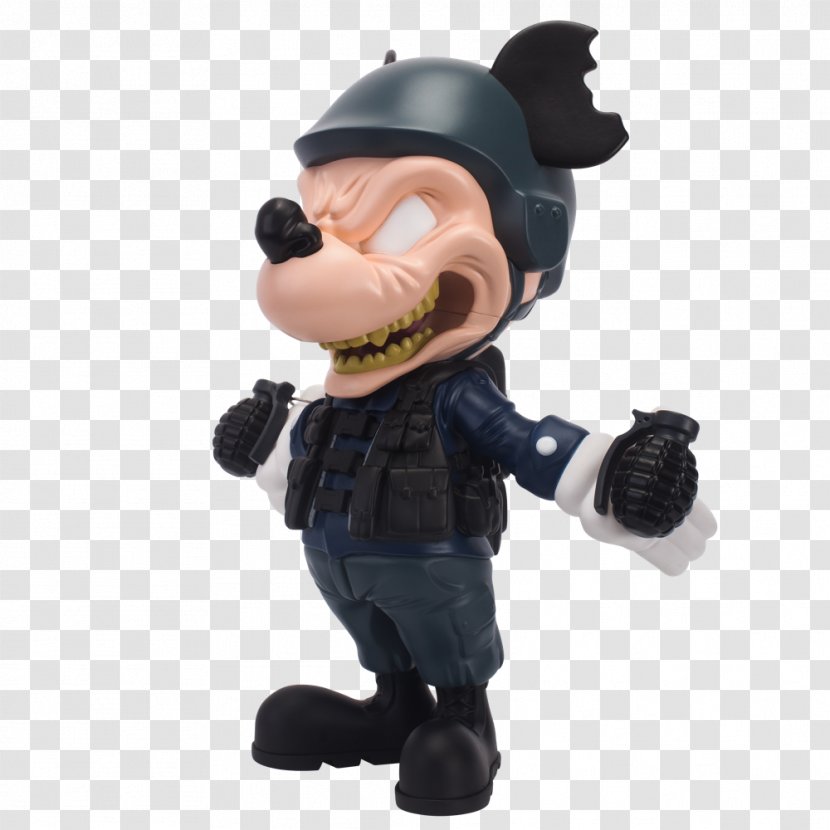 Computer Mouse Mighty Jaxx Figurine Eye Shut Island Collectable - Grenade Transparent PNG
