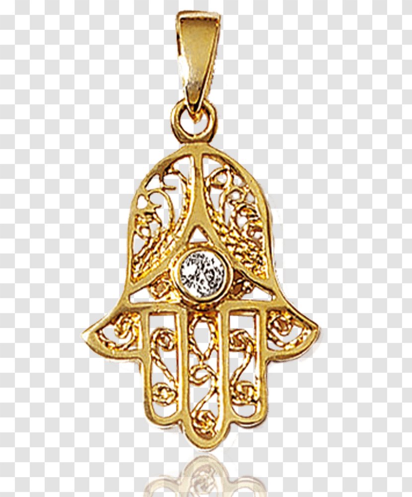 Locket Gold Hamsa Bijou Charms & Pendants - Metal Transparent PNG