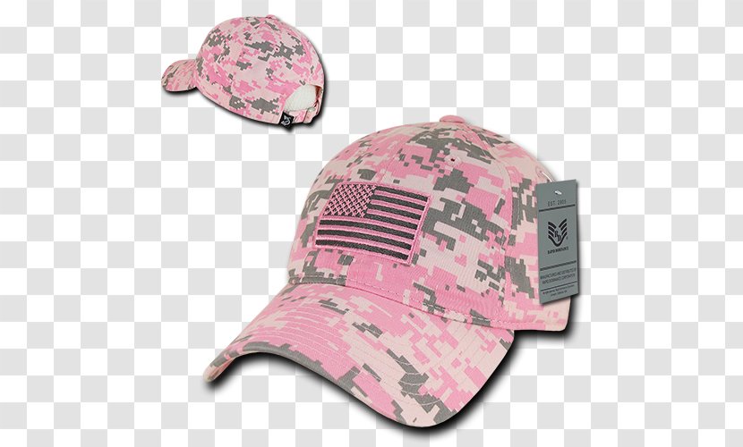 Baseball Cap Flag Of The United States Hat - Peaked - Pink Transparent PNG