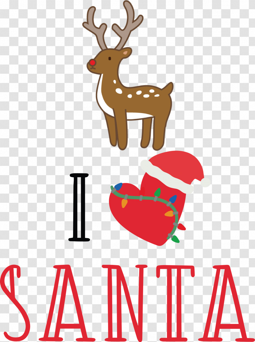 I Love Santa Santa Christmas Transparent PNG