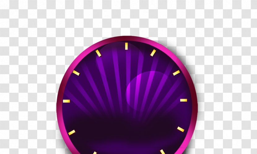 Circle Font - Violet - Watch Transparent PNG