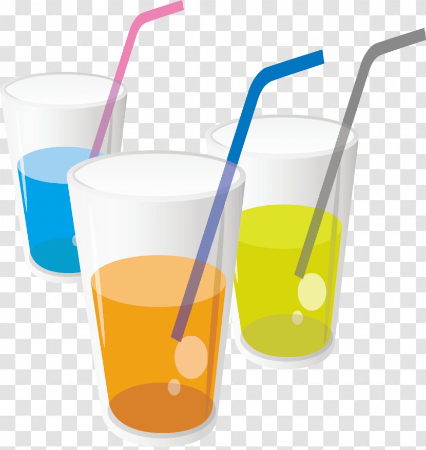 Soft Drink Orange Adobe Illustrator - Drinking Straw Transparent PNG