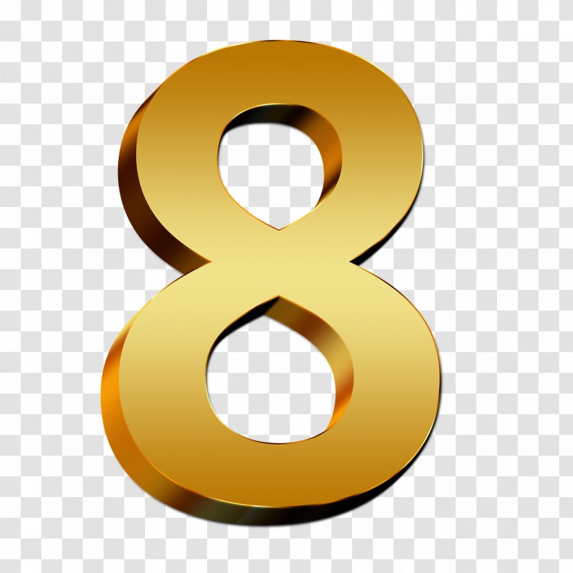 Number Clip Art - Numerology - 8 Transparent PNG