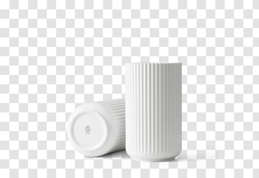 Kongens Lyngby Vase Porcelain White Light Transparent PNG