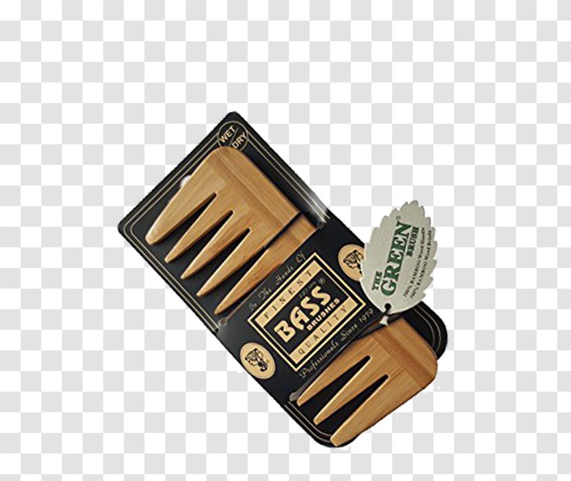 Bass Brushes Wood Wide Comb Tooth - Bamboo Transparent PNG