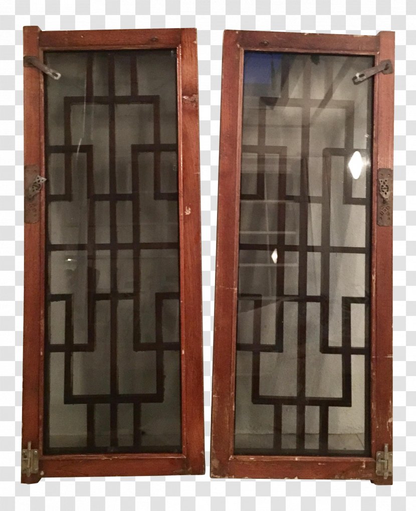 Window Shutter Door House Stained Glass - Wood - Chinese Transparent PNG