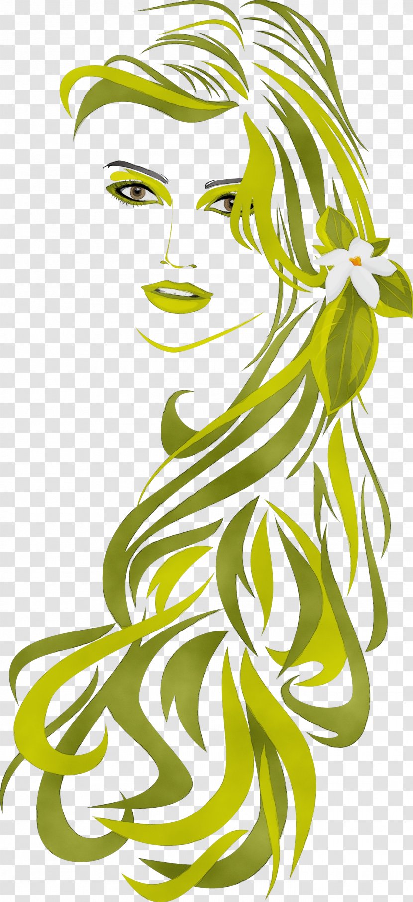 Green Leaf Plant Line Art Clip - Paint Transparent PNG