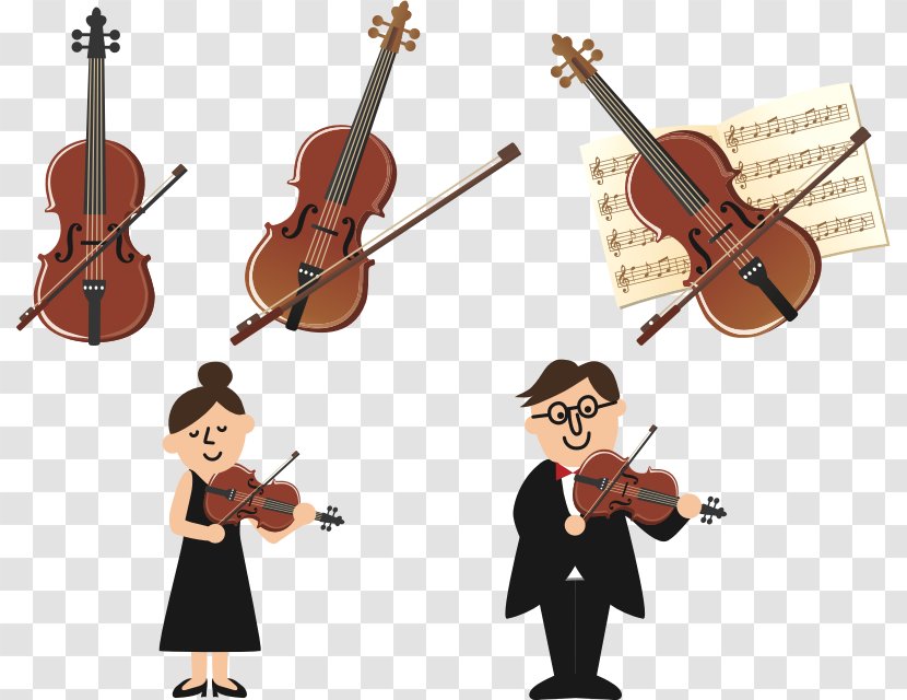 Violone Violin Cello Viola Double Bass - Heart Transparent PNG