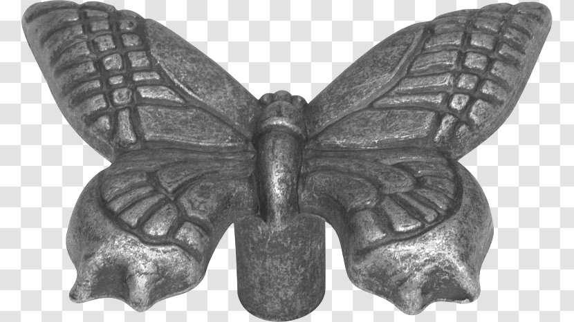 Silkworm Cabinetry Butterfly Knob Pewter PA1512 - Arthropod - Rain Forest Transparent PNG