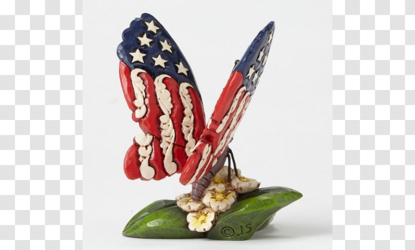 Butterfly Figurine Patriotism - Plant Transparent PNG