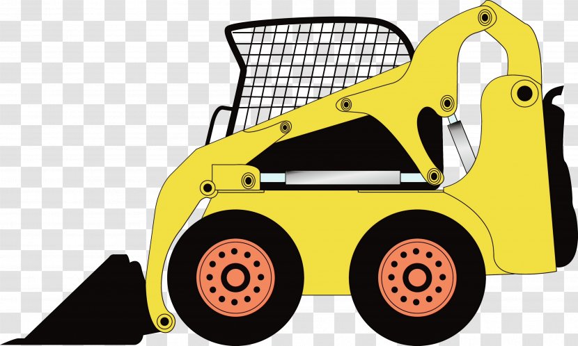 Car Design Yellow Vehicle Electric Motor - Paint - Riding Toy Construction Equipment Transparent PNG