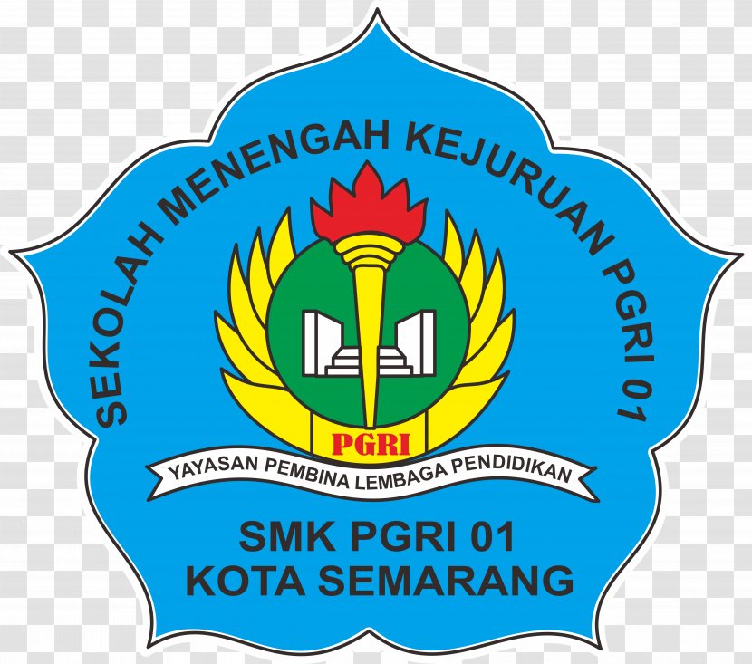 SMK PGRI 01 Sekolah Menengah Kejuruan Semarang Logo Pertama Clip Art - Pgri - Area Transparent PNG