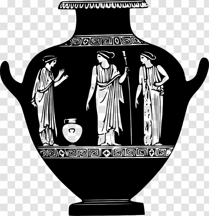Pottery Of Ancient Greece Classical Etruscan Civilization - Greek Architecture Transparent PNG