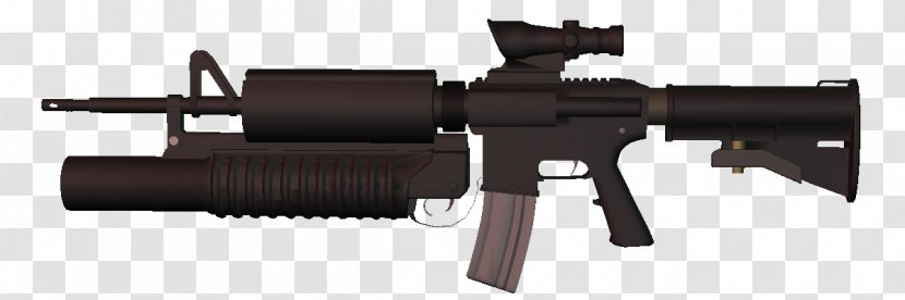 Trigger Firearm M4 Carbine M203 Grenade Launcher - Silhouette Transparent PNG