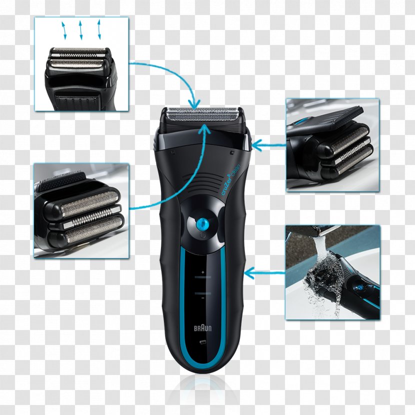 Shaving Electric Razors & Hair Trimmers Braun CruZer 5 Clean Shave Cruzer5 Beard&Head 6 - Razor Transparent PNG