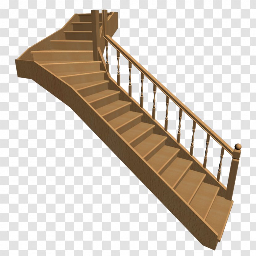 Stairs Wood Handrail Floor House - Oak - Stair Transparent PNG