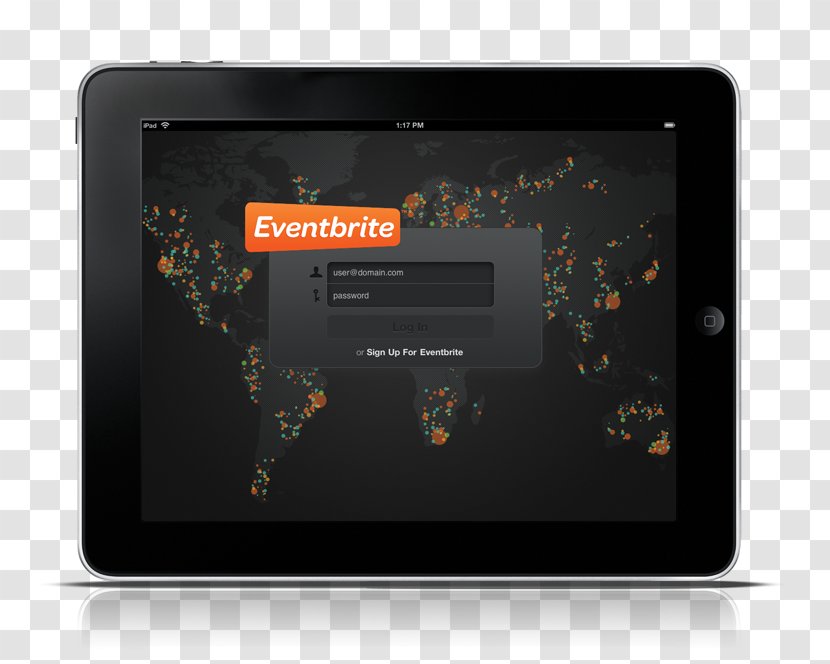 Eventbrite Login IPad - Design Transparent PNG