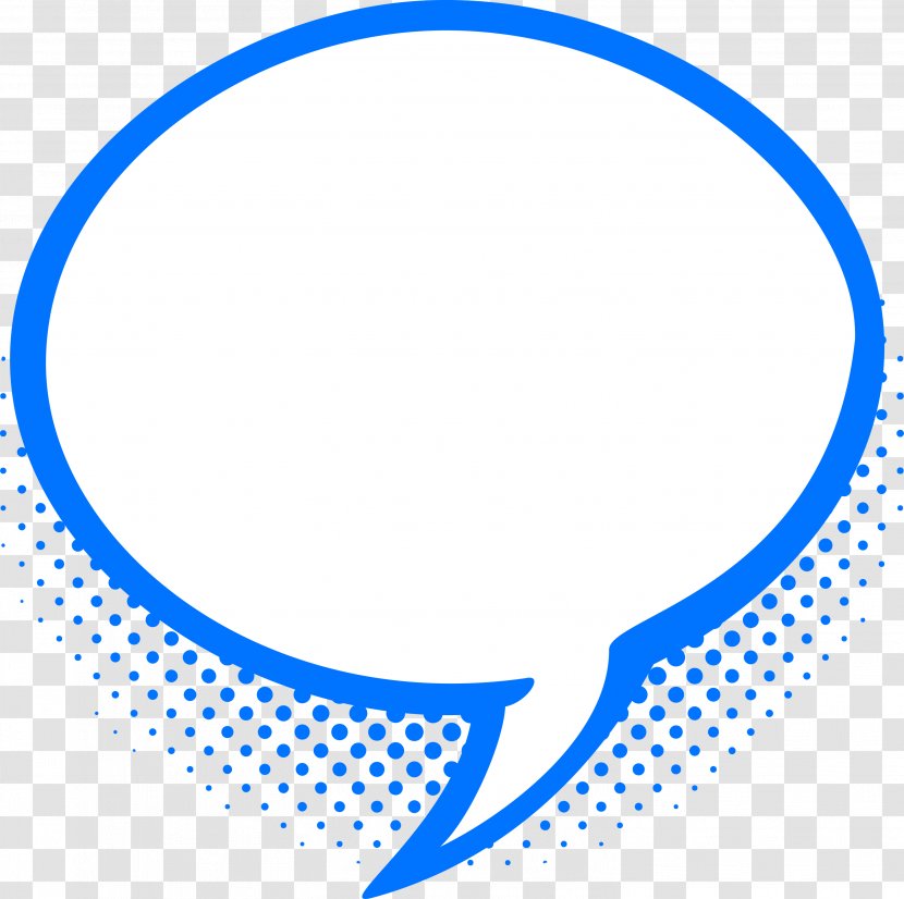 Pop Art Comics Speech Balloon Cartoon - Blue - COMIC BUBBLE Transparent PNG