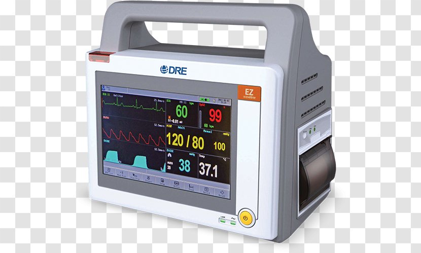 Monitoring Vital Signs Computer Monitors Pulse Oximetry Blood Pressure - Technology - Ambulance Stretcher Parts Transparent PNG