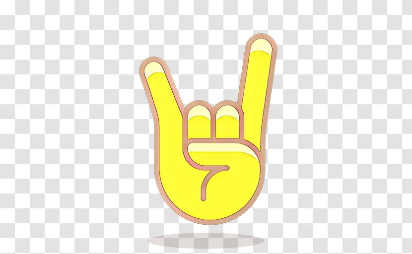 Yellow Finger Gesture Hand Font - Symbol Logo Transparent PNG