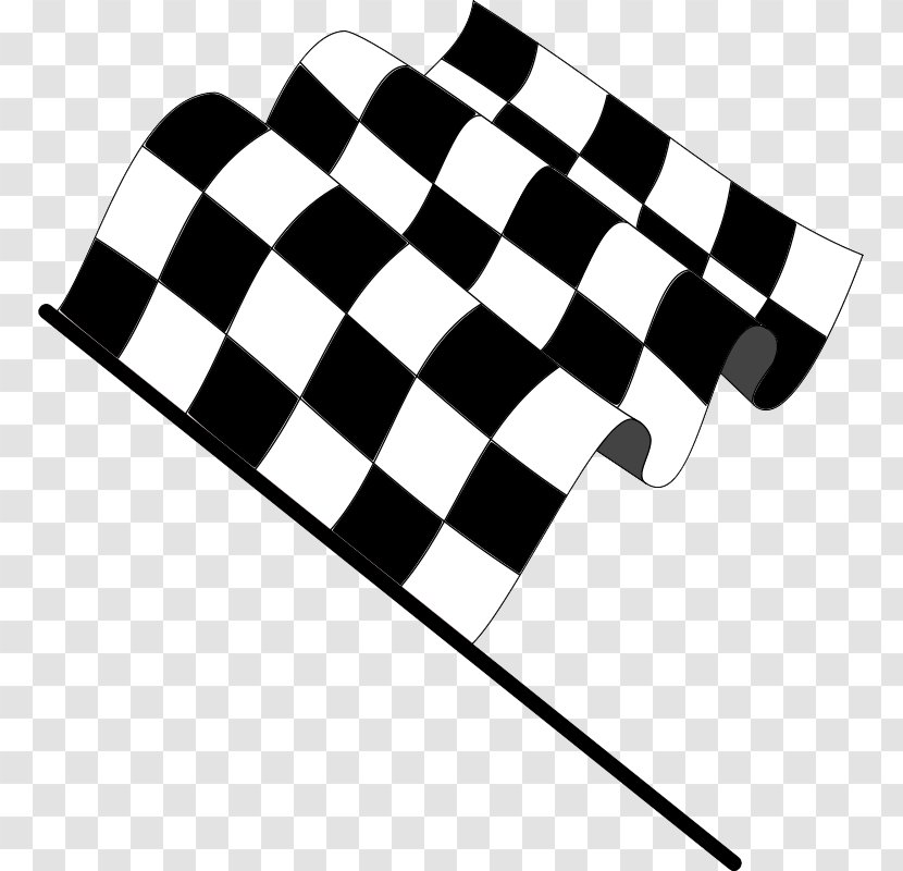 Racing Flags Drapeau à Damier Clip Art - Black - Go Kart Transparent PNG
