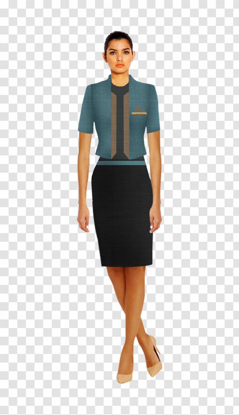 Guest Relations Receptionist Uniform Clothing - Dress - Reception Transparent PNG